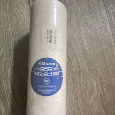 Hydronix SDC-25-1005 5 Micron White Water Filter Cartridge