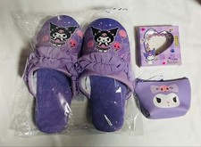 Kuromi Ichiban Kuji Slippers and 2 Other Items Set