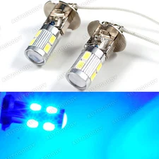 H3 LED Bulbs 10-SMD Ultra Blue Driving Fog Lights High Beam