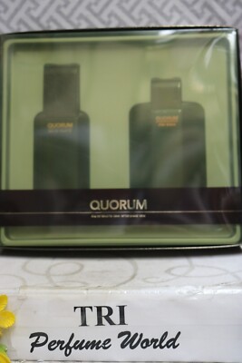Quorum ANTONIO PUIG SPAIN Copyright 2003 Men Spray 3.4 oz. EDT + After Shave 3.4