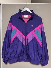 Adidas Vintage Purple Multicolor Super Nice Track Top sz M