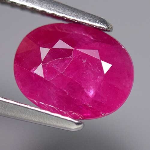 BURMESE RUBY 3.64ct 100%NATURAL RUBY OVAL CUT FACETED - Picture 2 of 3