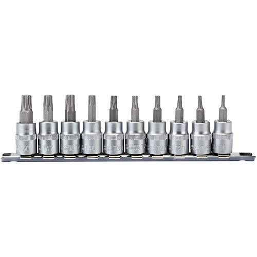 Draper d-txp/10/55 3/8" SQ. Dr. TX Star & # 174; Plus socket bit set (10 pezzi),