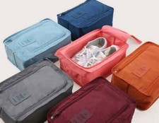 Travel Portable Nylon Shoes 2 Bag waterproof Zip folding Pouch Storage simple