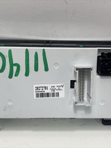 2008 - 2012 Chevrolet Malibu AC Heater Climate Control OEM 28272781 - Picture 7 of 8