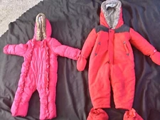 Used Girls 2  pack Bundle multicoloured assorted jackets uk age 12 - 24 months 