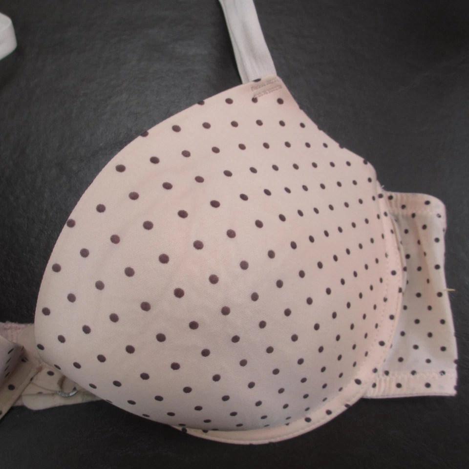 Gilligan & O'Malley 36D Rosa Lunares Con Aros Acolchado Cierre Ajustable Espalda Foto 4 de 4