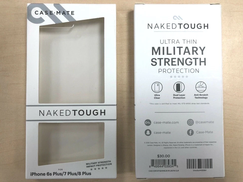 Funda Case Mate Doble Capa NakedTough para iPhone 6s Plus / 7 Plus / 8 Plus Foto 2 de 4