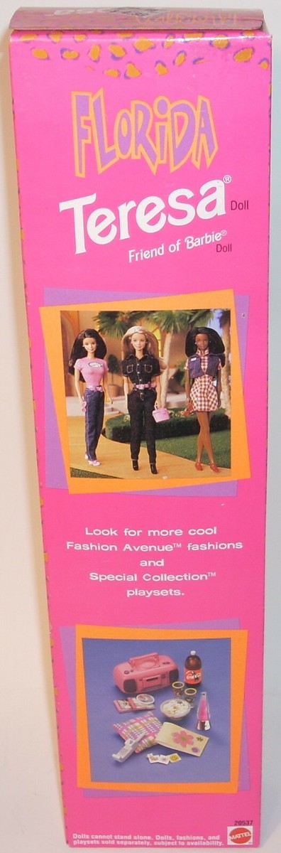 Barbie Florida Vacation TERESA Doll SEALED New Mattel 1998 20537