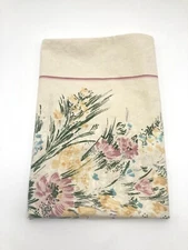 Euro Pillow Sham 28” X 28” Vintage Floral 100% Cotton Button Closure Cottagecore