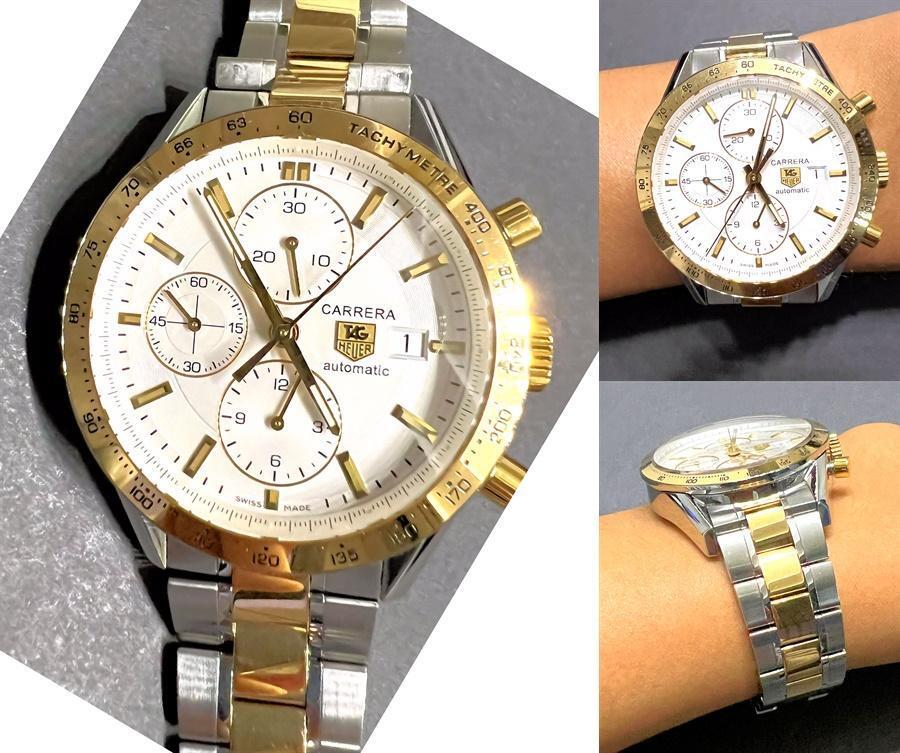 TAG HEUER Carrera 16 CV2050 SS/K18YG Tachymeter Automatic Men's