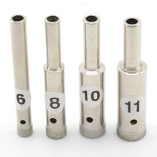 4Pcs 6 8 10 11 mm Lapidary Super-thin Diamond Core Drill Bit Hole Saw 0.5mm