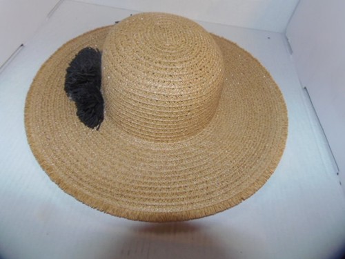 SONOMA - WOMEN - STRAW HAT w/BLACK 