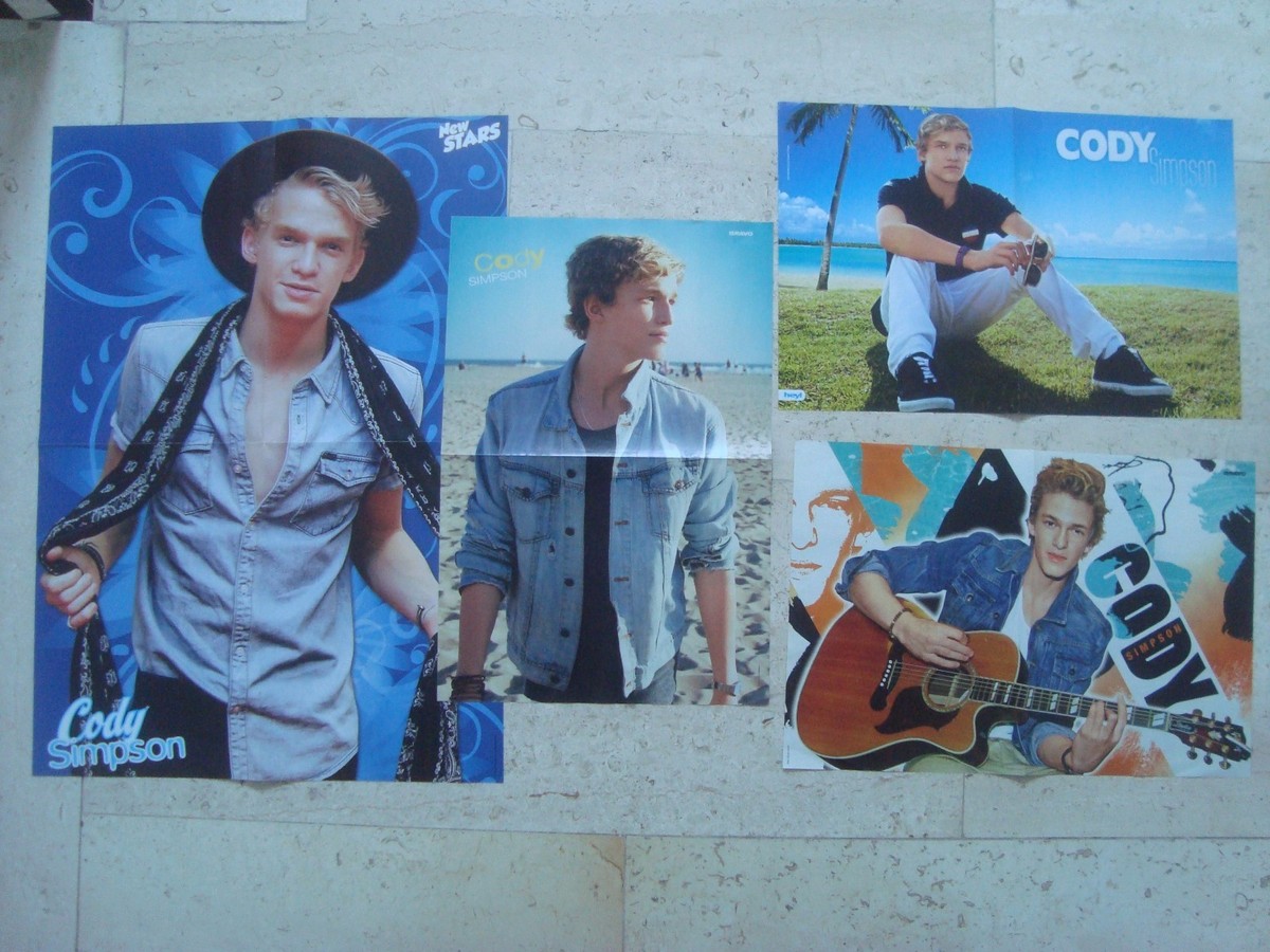 4 fantastic CODY SIMPSON magazine poster centerfold | eBay