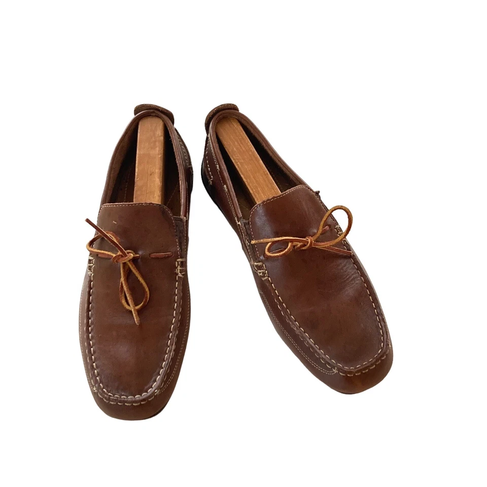 Mocasines/zapatos de conducción Florsheim marrón estilo mocasín talla 10,5 Foto 2 de 4