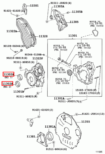 Genuine LandCruiser HDJ81 HDJ80 1HD Timing Cover Injector Fuel Pump Oil Seal - Picture 16 of 20