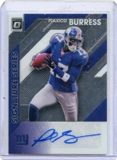 2020 DONRUSS OPTIC #SS-PB PLAXICO BURRESS AUTOGRAPH NEW YORK GIANTS 111323