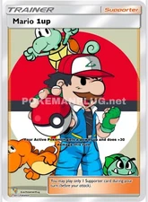 Mario 1 Up Pokemon Card VMAX EX GX ACG V Star 