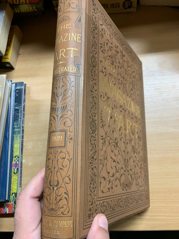 1891 "THE MAGAZINE OF ART" BOUND ISSUES ILLUSTRATED 2.6kg ANTIQUE BOOK (EV3) - Image 2 of 4