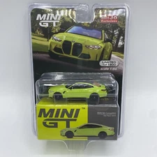 1/64 Mini GT BMW M4 Competition G82 San Paulo Yellow Diecast Model Car MGT00468