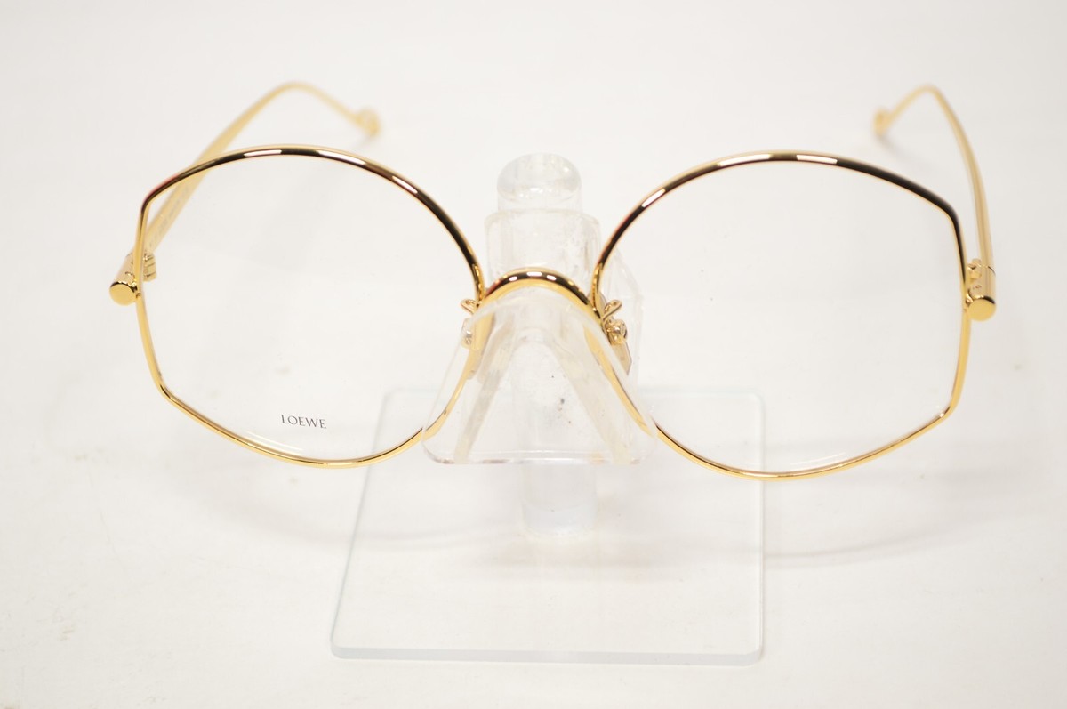 NEW Loewe Eyeglasses Gold Metal LW 50059U 030 55/18/140 | eBay
