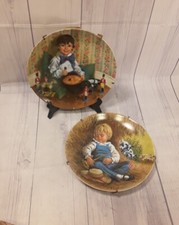 Set of 2 Vintage 80's Collector Plates by John McClelland & RECO made in USA