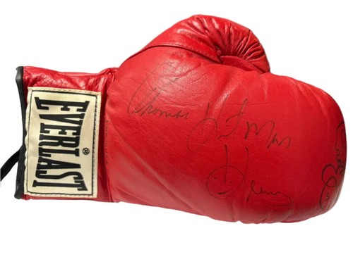 Thomas 'Hitman' Hearns & Ray 'Boom Boom' Mancini Signed Boxing Glove + Cert - Picture 2 of 3