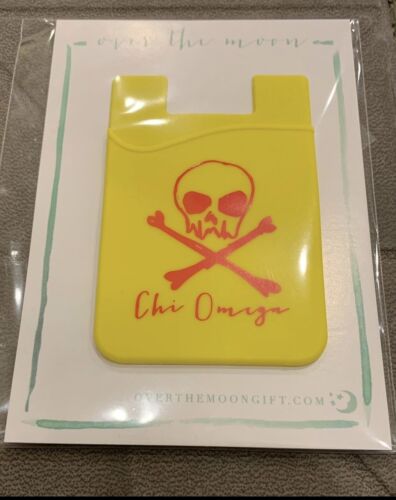 Chi Omega Sorority Handy Geldbörse • ChiO Kleber Silikon Kartenhalter NEU - Bild 1 von 3