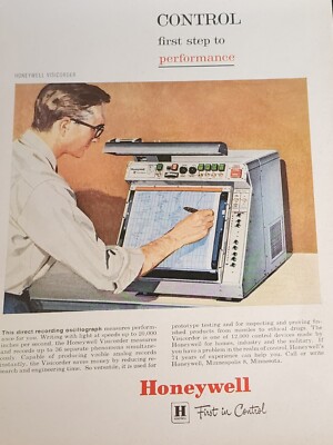 Honeywell Computer Picture Magazine Photo Ad Wall Art Decor    