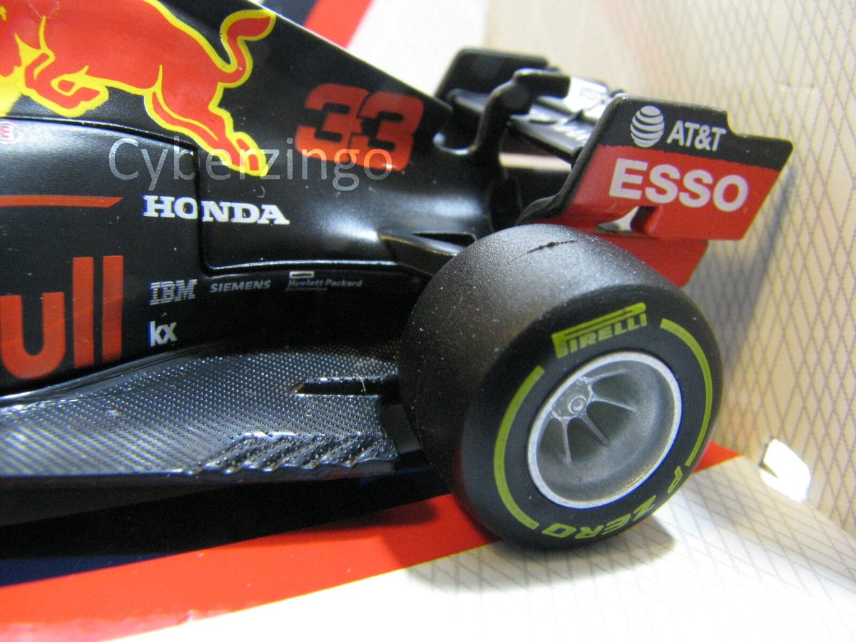 Aston Martin F1 Red Bull Racing Verstappen #33 RB15 Bburago Car 1