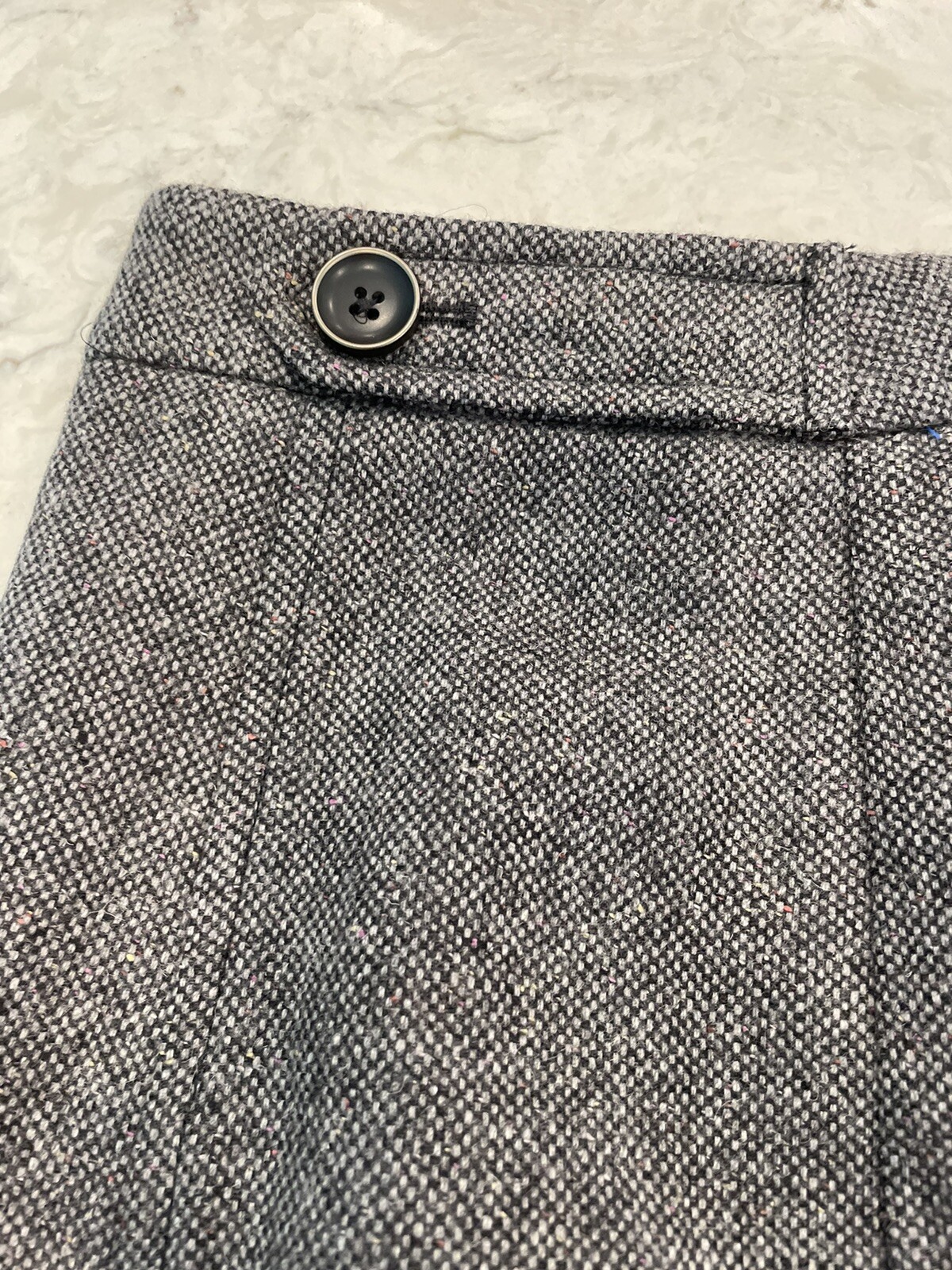 Ann Taylor Loft Petites Skirt Womens 6P Tan Silver Short A-line Pockets