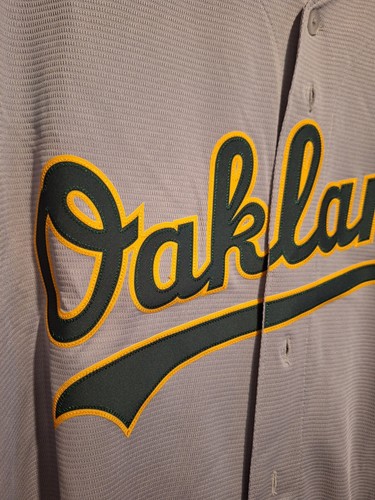 Nike Oakland Athletics Road Replica Jersey Gray Mens 2XL - Picture 2 of 7