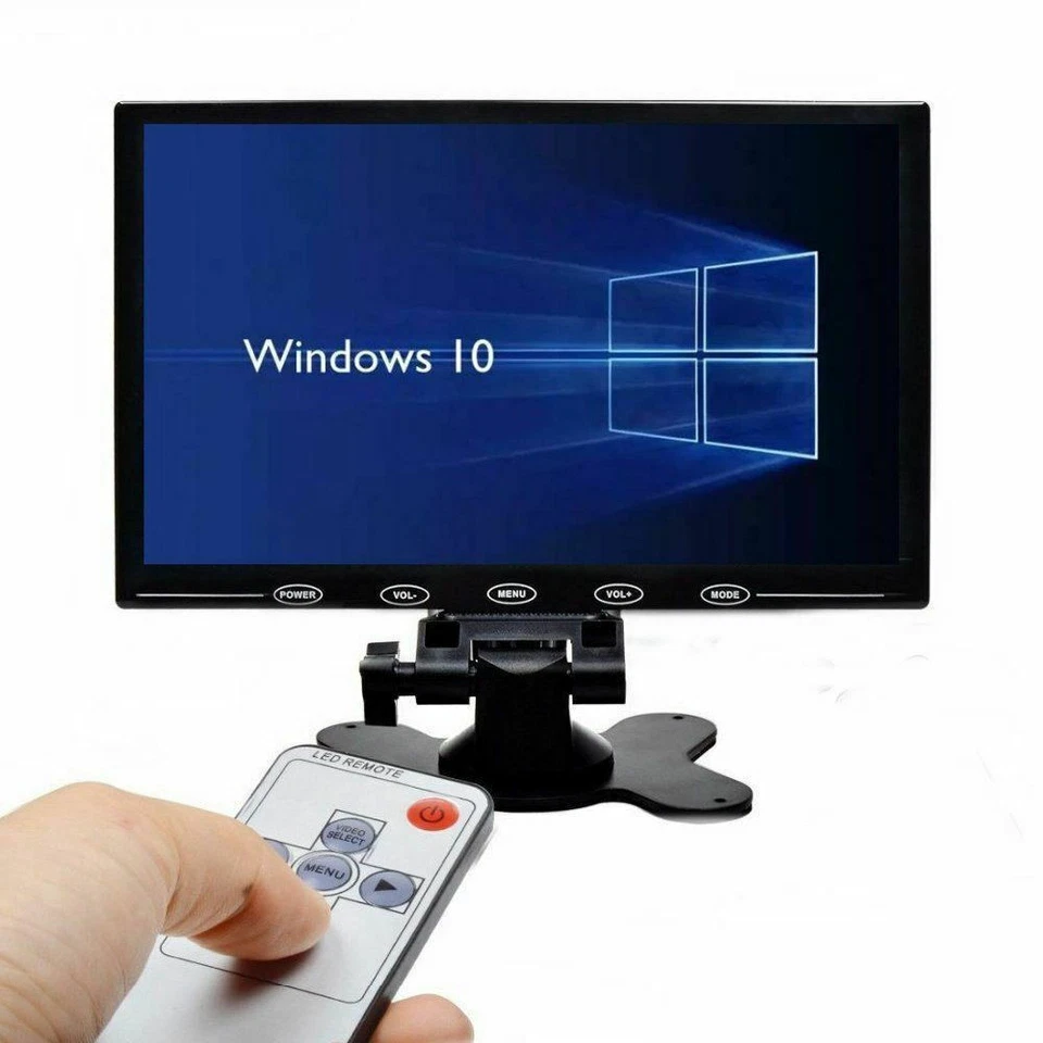 10"/7" CCTV Monitor HD PC Screen USB/AV/RCA/VGA/HDMI/HDMI2 for DSLR Raspberry PI - Image 2 of 4