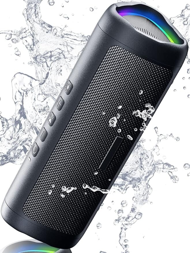 Portable Bluetooth Speaker with HD Sound IPX5 Waterproof 24H Playtime-image