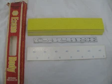 (18) NEW Napa Econo Body 40 Grit Self Adhesive Fileboard Sheets 2-3/4" x 16-1/2"