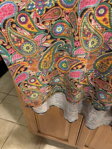 LuLaRoe Women Top XL Pink Green Paisley Boxy Short Sleeve Stretch As Is - Foto 3 di 8
