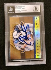 Edgerrin James Signed 1999 Crown Royale Rookie Gold #8 RC AUTO Colts Beckett BAS