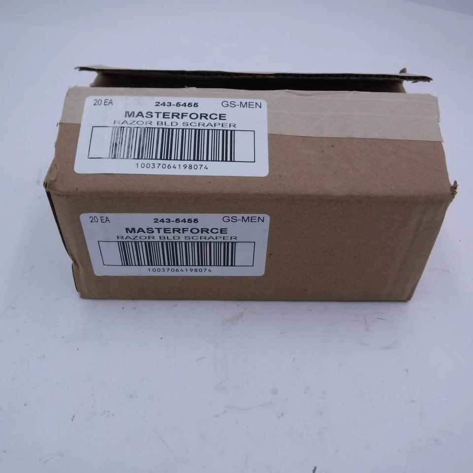 Lot of 20 MASTERFORCE Razor Blade Scraper With 5 Blades 243-5455
