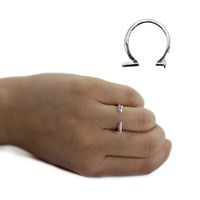 Nagel Ring Silber Aus Metall FüR Halloween Karneval Fasching Party Accessoire