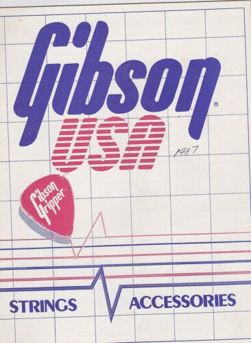 #MISC-0468 - 1987 ACCESSOIRES GUITARE GIBSON catalogue d'instruments de musique - Photo 1 sur 1