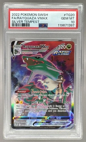 119671397 Rayquaza VMAX 2022 Pokemon Sword & Shield Silver Tempest #TG20 PSA 10