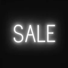 SpellBrite SALE Sign | Neon Sale Sign Look, LED Light | 16.3" x 6.3"