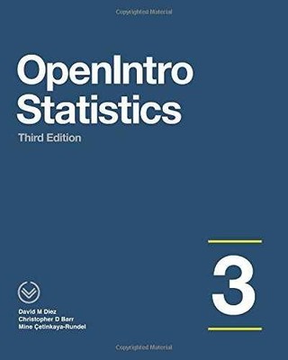 OpenIntro Statistics: Third Edition - Paperback, by Diez David M; - Very Good j