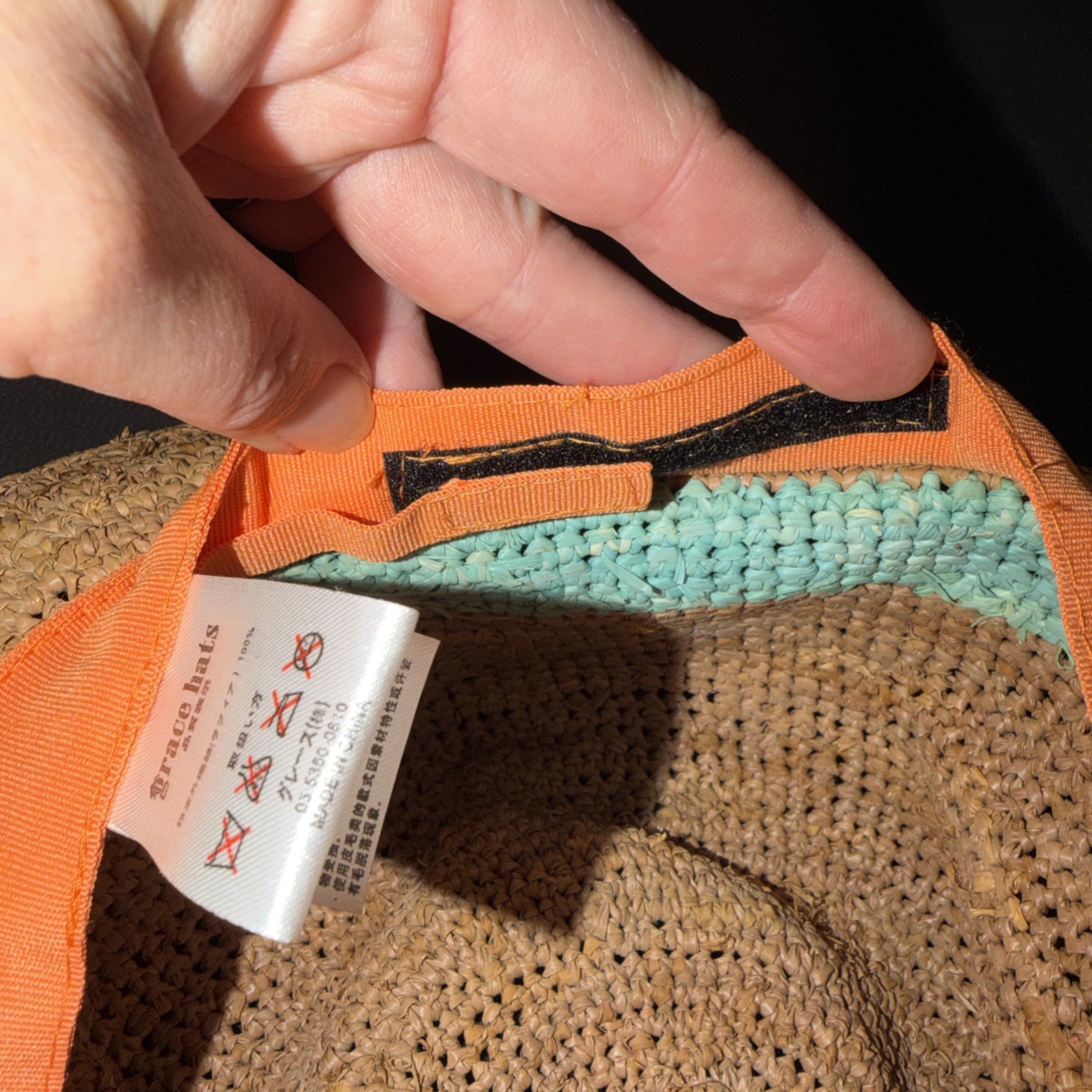 Grace Hat Fedora Raffia Adjustable - image 7