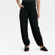 Women's Size Medium Midrise Blue Ankle Pull On Pants Universal Thread Black