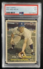 1957 Topps Pee Wee Reese #30 PSA 5 Freshly Graded