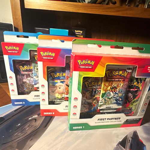Pokémon First Partner Illustration Collection box Series 1 2 and 3 ...