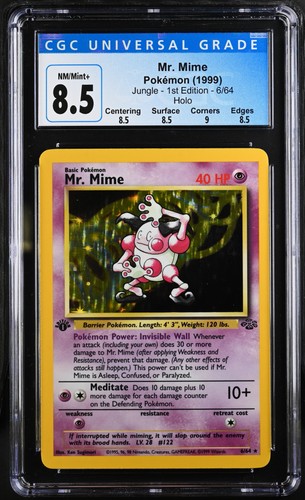Mr. Mime (1st Edition) graded CGC 8.5 for sale on eBay