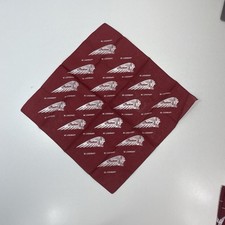 Indian Motorcycles Scarf Bandana Red Maroon White Logo Square Hankerchief Biker