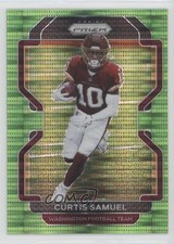 2021 Panini Prizm Neon Green Pulsar Prizm Curtis Samuel #209 0l8